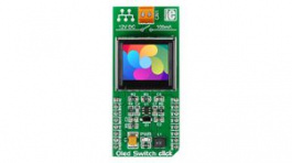 MIKROE-2449, OLED Switch Click 64x48 Display and Button Module 3.3V, MikroElektronika