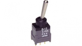B15AP, Subminiature Toggle Switch ON-(ON) 1CO IP65, NKK Switches (NIKKAI, Nihon)