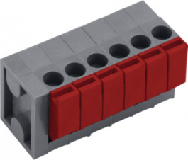AKZ4701/2KD-3.81-V-BASALT GREY, PCB terminal block 2P3.81 mm, PTR Messtechnik