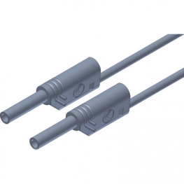 MVL S WS 50/1 AU GREY, Safety test lead diam. 2 mm grey 50 cm CAT III, SKS Kontakttechnik