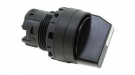 YW1S-2, Selector Switch Actuator, 2 Positions, Plastic, Black, Latching Function, IDEC