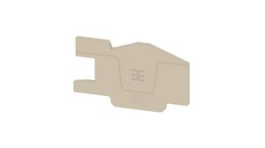 2668780000, End Plate, Dark Beige, 63 x 36.5mm, Weidmuller