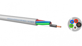 LEDotronic-PUR 3x0,5+1x1,0qmm grau, Control cable 3 x 0.5 mm\x1a (1 x 1 mm\x1a) Unshielded Bare Copper Stranded Wire Grey, Kabeltronik
