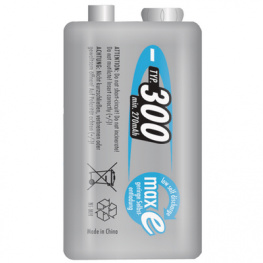 5035453, NiMH rechargeable battery 9V 8.4 V 300 mAh, Ansmann