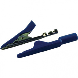 MA 1 CRIMP BLAU / BLUE, Crocodile clip diam. 2 mm blue, SKS Kontakttechnik