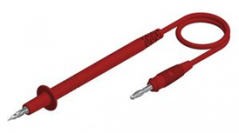 PL 3 RT, Test Lead with Probe \x1a4mm 1m Red Nickel-Plated Brass, SKS Kontakttechnik