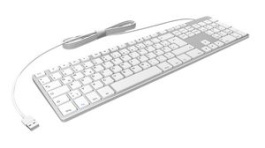 KSK-8022U, Keyboard for Windows, DE Germany, QWERTZ, USB, Cable, ICY BOX
