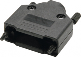 DTPK-P-09-BK-K, Корпус: для разъемов D-Sub; D-Sub HD 15pin, D-sub 9pin; прямой, Encitech Connectors