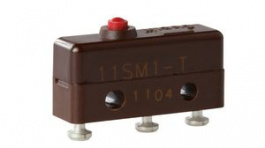 11SM1-T, Микропереключатель; без рычага; SPDT; 5A/250ВAC; OFF-(ON); 1, Honeywell