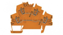 1831260000, Multi Tier Modular Terminal, 800V, 24A, 4 Poles, 2.5mm\x1a, Tension Clamp, Orang, Weidmuller