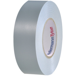 HTAPE-FLEX15GY-19X25, Изоляционные ленты ПВХ HelaTape Flex 15 серый 19 mmx25 m, HellermannTyton