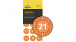 6943-2021, Inspection Plate Vinyl 20mm Orange, Zweckform