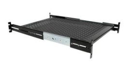 UNISLDSHF19, Vented Sliding Server Rack Mount Shelf, 610mm, Black, StarTech.com