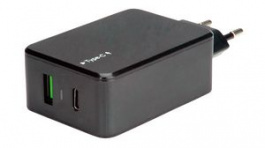 19.99.1091, USB Wall Charger, 33W, Euro Plug - USB A Socket/USB C Socket, Value