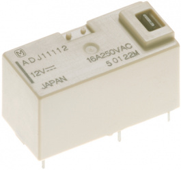 ADJ15148J, PCB power relay with test button 48 VDC 250 mW, Panasonic