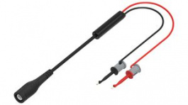 RND 350-00077, Test Lead 1m Black, Nickel-Plated Brass, RND Lab