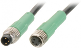 1681907, SAC-3P-M 8MS/ 0,3-PUR/M 8FS Actuator/Sensor Cable, Phoenix Contact