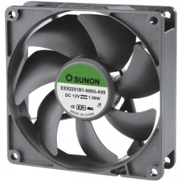 EE92251B1-000U-A99, Вентилятор: DC; осевой; 12ВDC; 92x92x25мм; 87,55м3/ч; 34дБА; 28AWG, Sunon