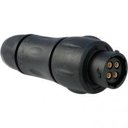 UTS1JC104S, Cable Socket Trim Trio UTS Poles=4 Female Housing size10, Souriau Esterline Sunbank