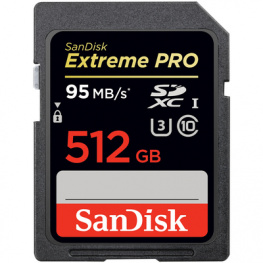 SDSDXPA-512G-G46, Extreme Pro SDXC card 512 GB, Sandisk