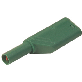 LAS S WS GRUEN / GREEN, Safety plug diam. 4 mm Green CAT II, SKS Kontakttechnik
