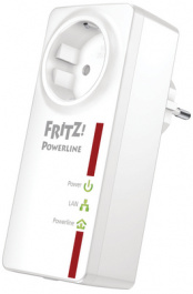 20002524, FRITZ!Powerline 520E adapter 1x 10/100/1000 500 Mbps, AVM