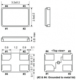 KX-7T SMD CRYSTAL 24,0 MHZ, Quartz SMD 24.0 MHz, GEYER