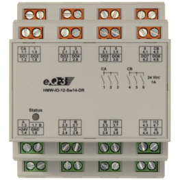 HMW-IO-12-SW14-DR, RS485 I/O module 12-CH in 14-CH out 868.3 MHz 36 x 87 x 72 mm, eQ-3