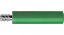 BU 2244 S Ni / GN, Laboratory socket diam. 4 mm Green CAT II, Schutzinger