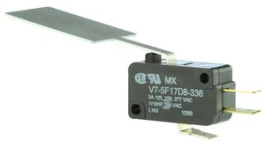 V7-5F17D8-336, Микропереключатель SNAP ACTION; с рычагом; SPDT; 3A/125ВAC; 2Н, Honeywell