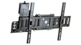 60-600-009, Single Monitor Wall Mount with CPU Holder, 100x100/75x75/200x200, 47.6kg, Black, Ergotron