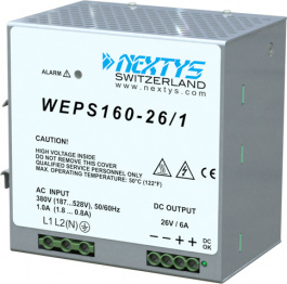 WEPS160-26, Power Supply 528Vac/26Vdc-6A, NEXTYS