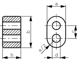B62152-A4-X30, Twin hole cores N30, TDK-Epcos