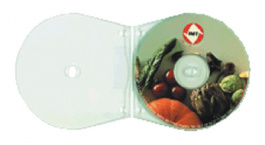 30206, CD plastic sleeves with binder punching 10 Transparent, Maxxtro