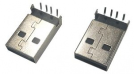 RND 205-01044, USB-A Connector 2.0, Plug, Right Angle, RND Connect