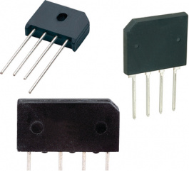 KBP204G, Bridge rectifier 400 V 2 A SIL, Taiwan Semiconductor