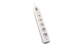 SA0503WUSB-8E5, Outlet Strip 5x DE Type F (CEE 7/3) Socket/USB - DE Type F (CEE 7/4) Plug White , V7