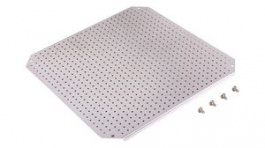 8120923, Mounting Plate, Galvanised Steel 350x350x2mm, Fibox