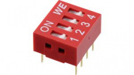 418117270904, DIP Switch Raised 4-Pin 2.54mm Through Hole, WURTH Elektronik