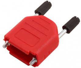 DPPK37-R-K, D-Sub plastic hood 37P, Encitech Connectors