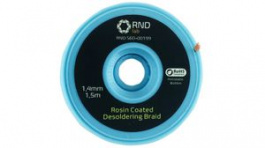 RND 560-00199, Desoldering Braid 1.5m 1.4mm Yellow, RND Lab
