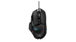 910-005567, Wireless Gaming Mouse G502 25600dpi Optical Black, Logitech