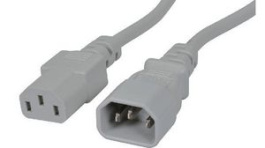 RND 465-00918, Mains Cable IEC 60320 C14 - IEC 60320 C13 2.5m White, RND Connect