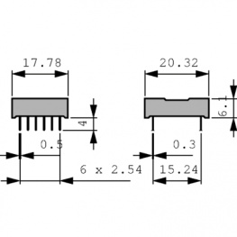 DLR 1414, LED dot matrix display 4, Osram Opto Semiconductors
