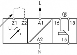 DUB02CT23, Mains monitoring relay, Carlo Gavazzi