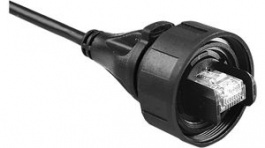 PX0896/2M00, Patch cord; 2м; Buccaneer Ethernet; PIN:8; позолота; 1,5А; IP68, Bulgin