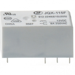 HF115F-A/024-2Z4B (610), PCB power relay 24 VAC 0.75 VA, HONGFA