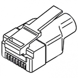 95043-5891, Вилка; RJ45; PIN:8; Кат:5; экранированный, с амортизатором; IDC, Molex