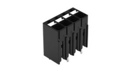 2086-1124, Wire-To-Board Terminal Block, THT, 3.5mm Pitch, Straight, Push-In, 4 Poles, Wago