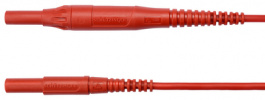 MSFK B441 / 1 / 100 / RT, Fused Safety test lead diam. 4 mm red 100 cm CAT IV, Schutzinger